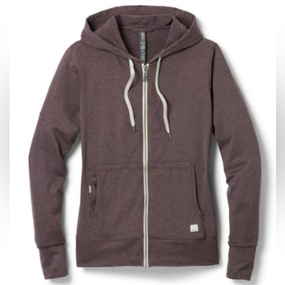 Vuori Halo Performance Hoodie XS - Smoked Plum